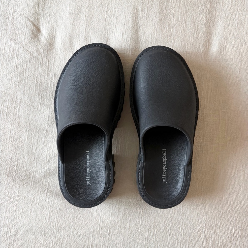 Jeffrey Campbell | Black Platform Clogs - Picture 3 of 4